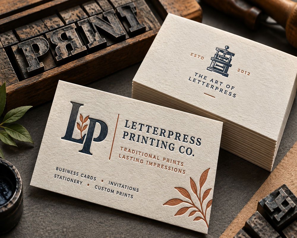 Embossed Business Cards