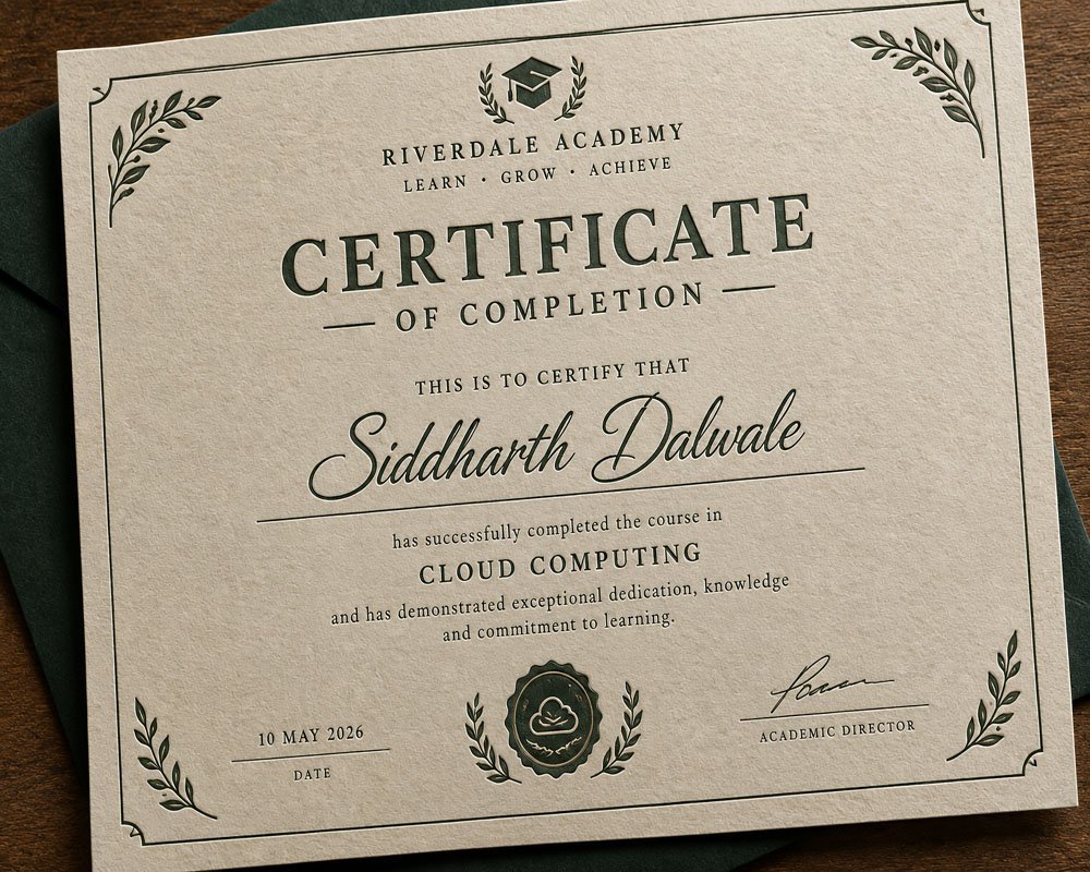 Embossed Certificates