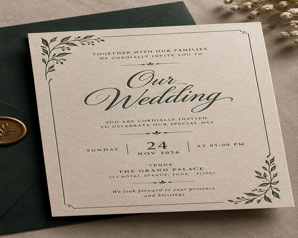 Embossed Invitations